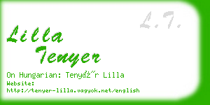 lilla tenyer business card